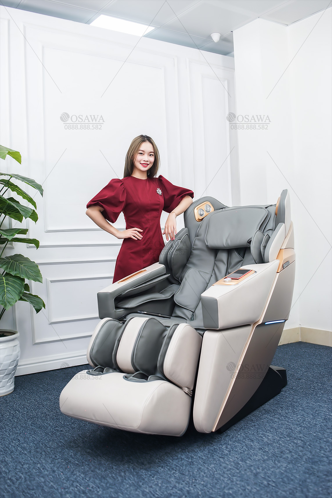Ghế Massage Osawa OS - 900 - ghế massage cao cấp massage 5D điều khiển bằng giọng nói tiếng Việt