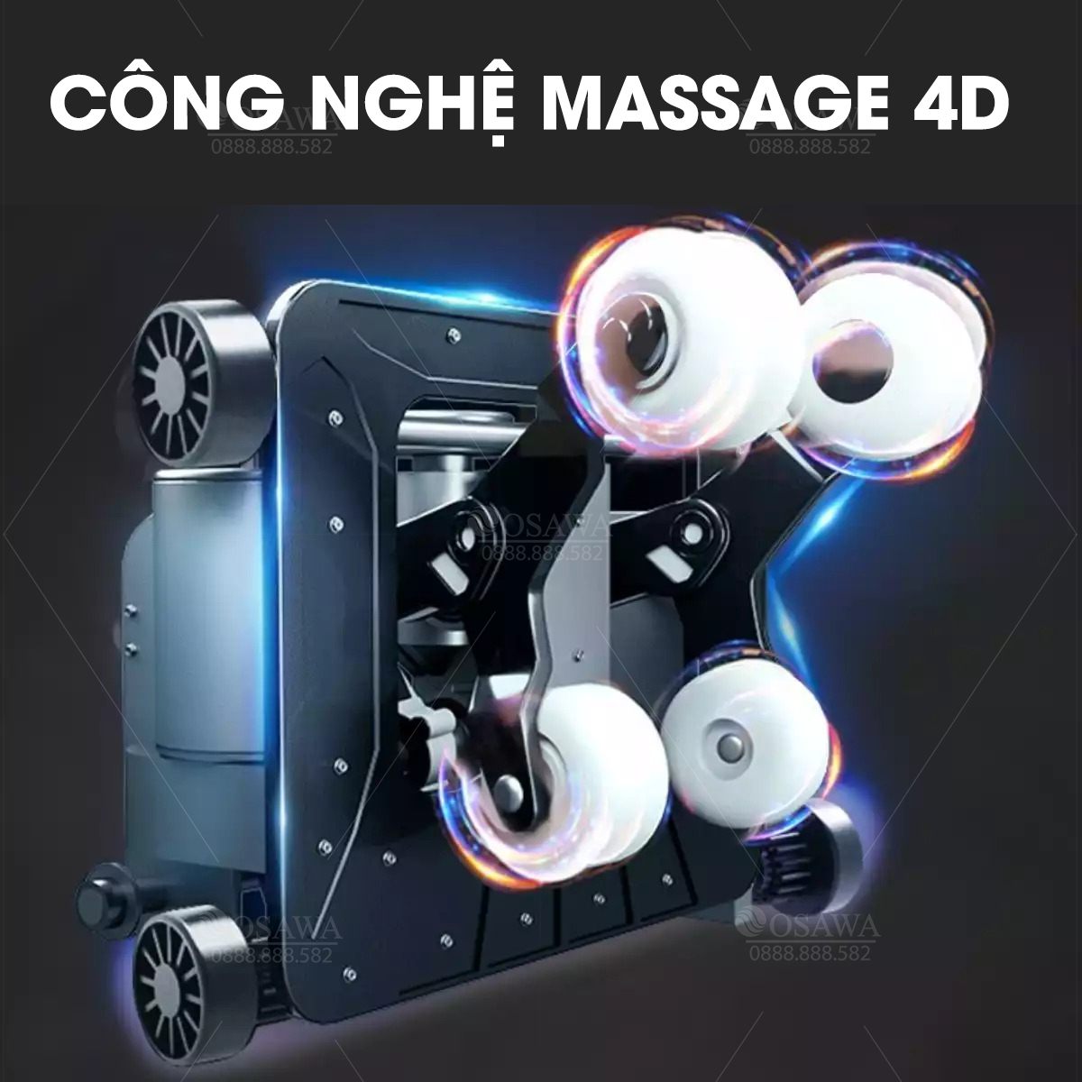 Ghế Massage Osawa OS - 1000 - ghế massage toàn thân công nghệ massage 4D